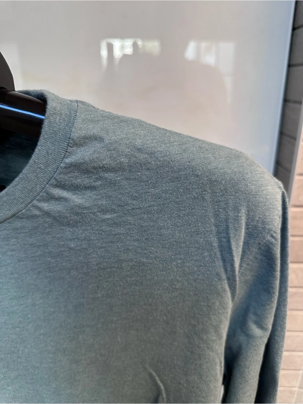 J. Crew Men's Long Sleeve Crewneck Tee in Dusty Blue